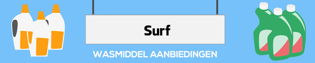 Surf wasproducten aanbieding