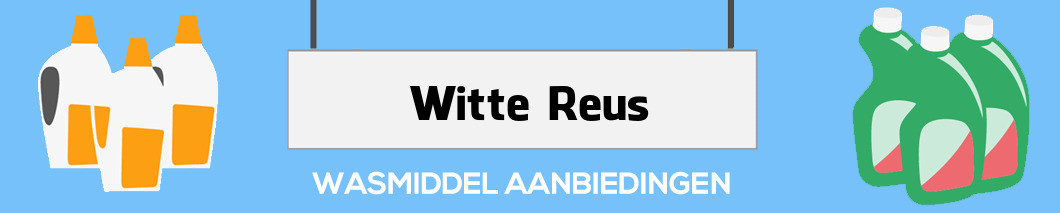 Witte Reus wasproducten aanbieding